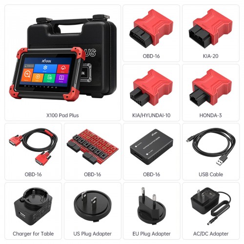 2024 Newest XTOOL X100 PAD Plus Automotive Key Programming Tools,OE-Level All Systems Diagnostic, 28+ Services, ABS Bleed, Oil Reset