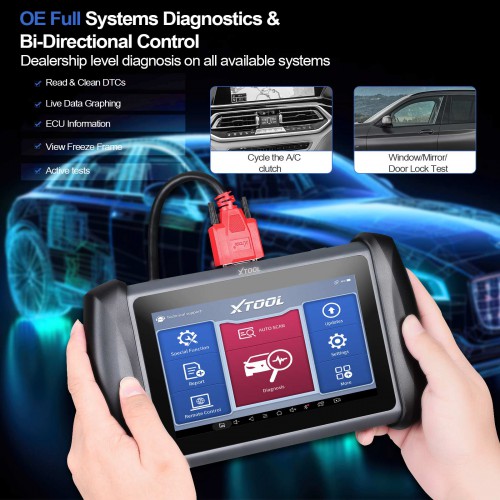 2024 XTOOL InPlus IP819 Automotive Diagnostic Scan Tools ECU Coding 31+ Services Bi-Directional Controls Full Diagnostics 3 Years Free Update