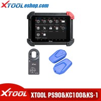 Xtool PS90 Diagnostic Tool Plus Xtool KC100 and Xtool KS-1 Emulator VW 4/5th IMMO and BMW CAS Key Programming/Toyota All Key Lost