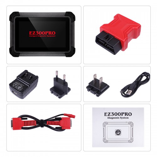 XTOOL EZ300 Pro Automotive Diagnosis with 5 Systems Engine,ABS,SRS,Transmission and TPMS Free Update Online