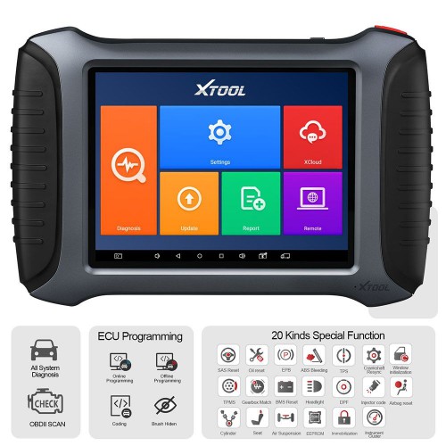 (US/EU Ship No Tax)Xtool A80 Pro OE-Level Full System Diagnosis Tool with IMMO/ECU Coding/Special Function Compatible with KC501/KS-1/KC100
