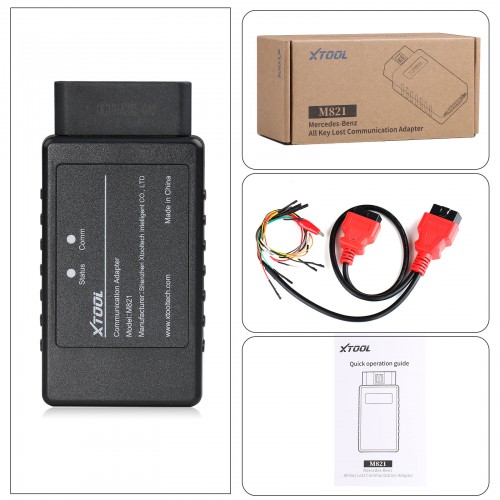 2023 New Arrival XTOOL M821 Mercedes Benz All Key Lost Communication Adapter Compatible with PAD3/PAD3 SE/IK618