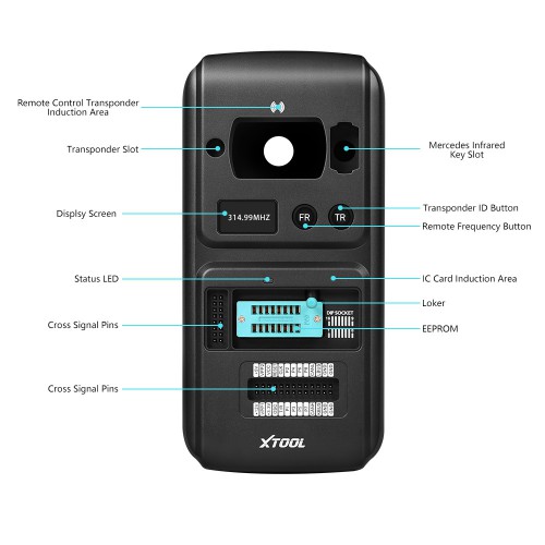 XTOOL KC501 Mercedes Infrared Key Programming Tool Support MCU/EEPROM Chips Reading&Writing Work with X100 PAD3/PAD Elite/A80 Pro
