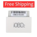 [Free Shipping] 10pcs iOBD2 Bluetooth OBD2 EOBD Auto Scanner for iPhone/Android By Bluetooth