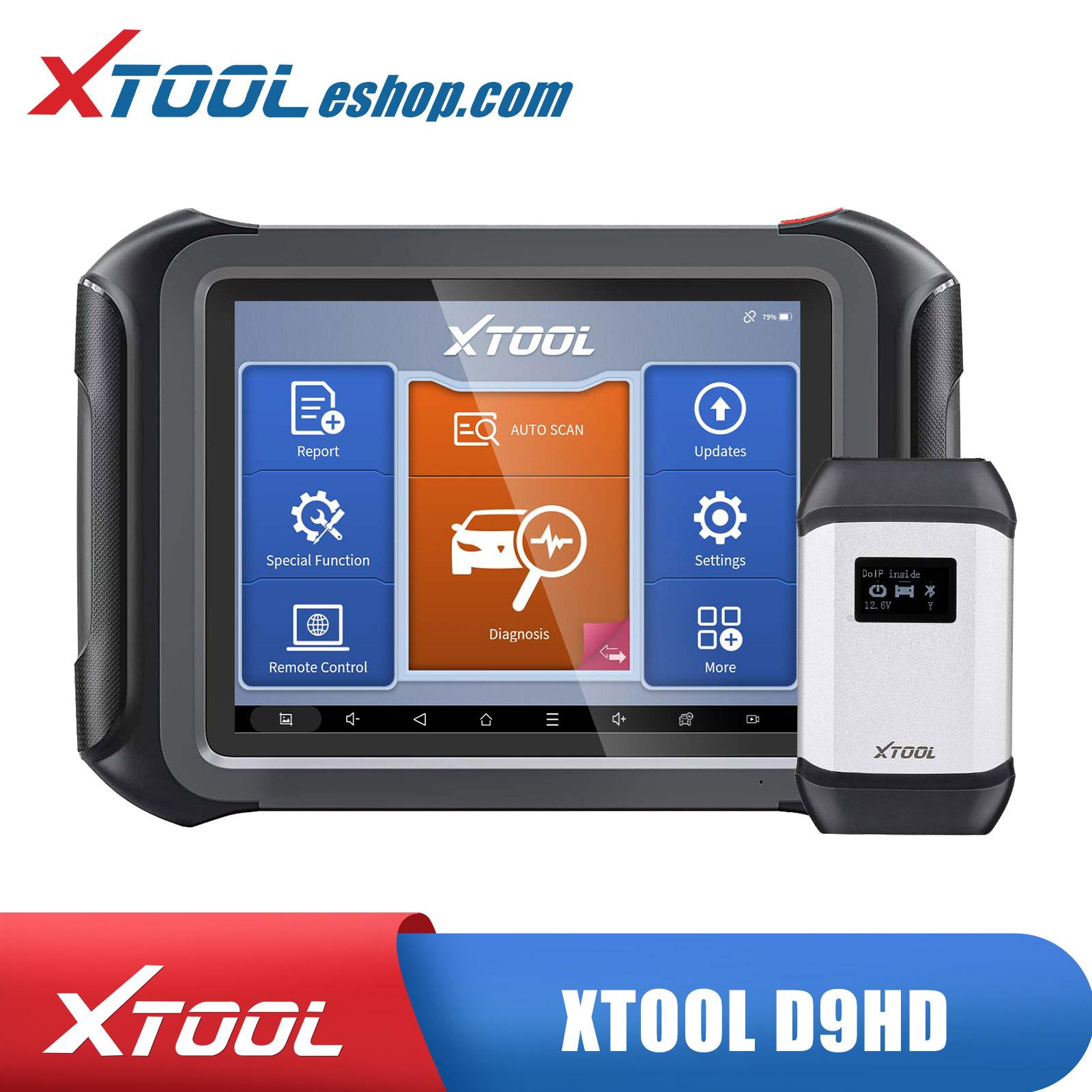 2024 XTOOL D9HD Diagnostic Tools for 12V Car 24V Truck ECU Coding  Programming Auto OBD OBD2 Scanner